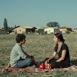 cinematic still from a 1 9 6 9 experimental film by sergei parajanov in the style of the color of pomegranates