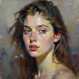a beautiful painting of a woman portrait, abstract expressionism, artstation