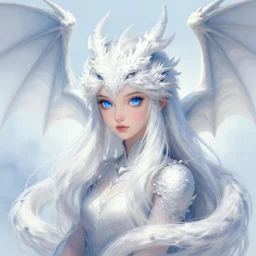 blue eyes white dragon by anka zhuravleva