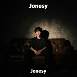 jonesy in dark room, music album cover