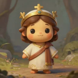 cute little anthropomorphic jesus cute and adorable, pretty, beautiful, dnd character art portrait, matte fantasy painting, deviantart artstation, by jason felix by steve argyle by tyler jacobson by peter mohrbacher, cinema