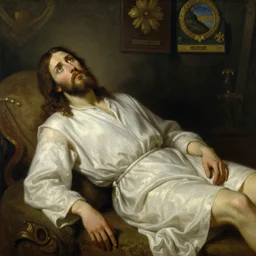high quality high detail painting by ilya repin, leaning towards jesus, hd