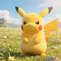 real life pokemons, cute!!!, content!!!, mischievous!!!, adorable!!!, chubby!!!, fluffy!!!, ultra realistic!!!, summer, windy, warm, 3 0 0 0 kelvin, golden hour, sharp focus