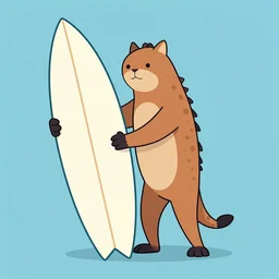 surfer Hyena anthromorphic art