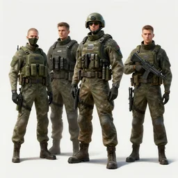 digital concept art of a future military by jakub ozalsk, alex jansson and ilya repin and studio ghibli, trending on artstation, ultra clear detailed, character concept, full body, dynamic pose, intricate, lineart,