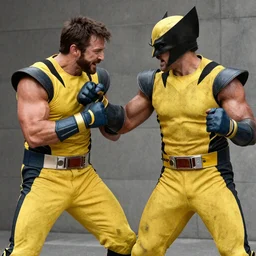 wolverine fighting bruce willis