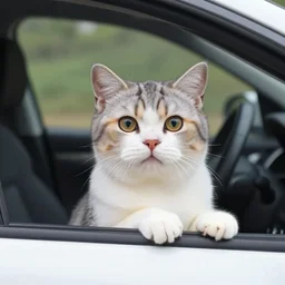 photo of toonces the driving cat