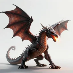 a firebreathing dragon