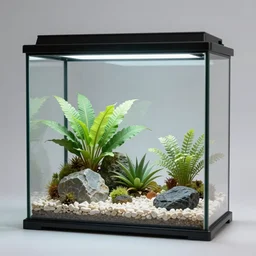 inside a terrarium looking out