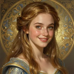 beautiful young happy teresa palmer as the aurora princess, closeup, d & d, fantasy, intricate, elegant, highly detailed, digital painting, artstation, concept art, matte, sharp focus, illustration, art by artgerm and greg rutkowski and alphonse mucha