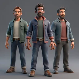 3 d model of donald glover, cinema 4 d render, ultra detailed, in the style of raf grassetti, 3 d character model