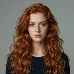 photo of georgous redhead woman with freakles by Alessio Albi