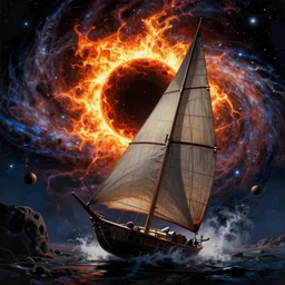 atompunk basketball sailing across the infinite cosmos, grand scale, galaxy beyond, blackhole sun, explosive energy, painting by h. r. giger, sharp focus, 4 k, unimaginable composition