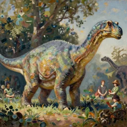 brontosaurus, national geographic, syfy channel, history channel, ilya kuvshinov, john singer sargent, anime, trending on artstation, oil painting, intricate