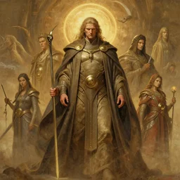 incredibly detailed portrait of the almighty god - emperor from the dune universe, full body, science fiction, greatly inspired by far - eastern style of art, by john howe, albert bierstadt, alena aenami, frank xavier leyendecker, and dan mumford
