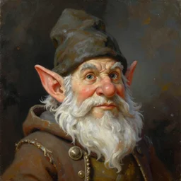 a beautiful portrait painting of an d & d fantasy gnome with not hat, by keith parkinson and greg rutkowski and tim hildebrandt