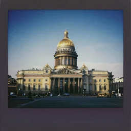polaroid of Saint-Petersburg, 1913, high detail, award winning, bokeh, high contrast, vibrant, masterpiece