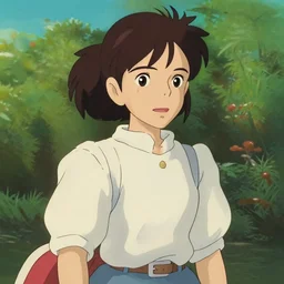 emma watson in the style of studio ghibli