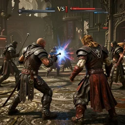 skyrim mafia 2 crossover ingame battle, hyperrealism detailed intricate high quality, high resolution, smooth 8 k octane rendered with sss volumetric cinematic dramatic light rtx on ultrahigh maximum settings