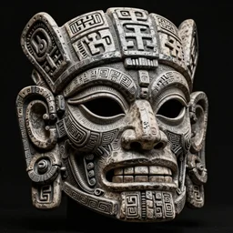 ancient biomechanical hybrid aztec fantasy human face mask tattoo pattern concept, teonanacatl glyph, intricate artwork by, Alex Grey, Artgerm, H.R. Giger, very coherent artwork, cinematic, hyper realism, high detail, octane render, unreal engine, 8k, High contrast, higly detailed black ink outline