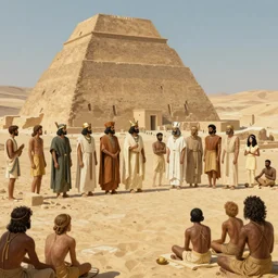 the origin of civilization, mesopotamia, the residence of kings, and slaves, concept art, martin deschambault