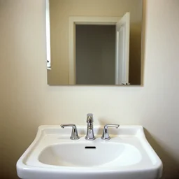 a long - shot, color home photograph portrait of a bathroom, day lighting, 1 9 9 0 photo from photograph magazine.