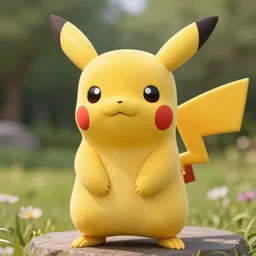 a photo of a real life pikachu, real life size