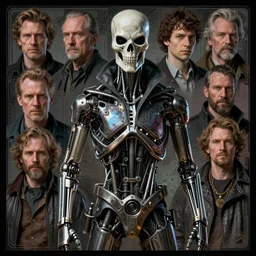 a portrait of the terminator fantasy character portrait, ultra realistic, cinematic, concept art, wide angle, intricate details, hologram, highly detailed by greg rutkowski, aaron horkey, gaston bussiere, craig mullins, simon bisley, arthur rackham