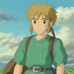 1 9 8 0 s “ studio ghibli ” anime featuring “ link ” with a fairy and “ princess zelda ” fighting against monsters in a dungeon labyrinth.