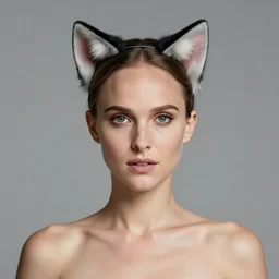 a portrait of natalie portman wearing cat ears headband fantasy character portrait, ultra realistic, cinematic, concept art, wide angle, intricate details, hologram, highly detailed by greg rutkowski, aaron horkey, gaston bussiere, craig mullins, simon bisley, arthur rackham