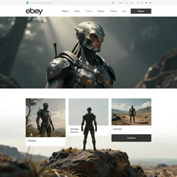 Images on the store website, eBay, Full body, Miniature of a Futuristic cyclops