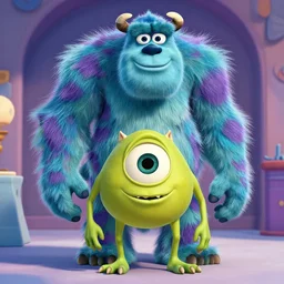 Zlatan Ibrahimovic as a monster in Monsters Inc.