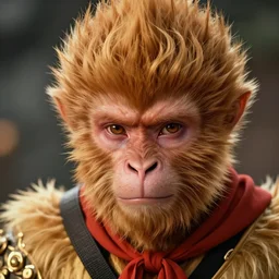 a close up portrait of sun wukong, highly detailed, art by christophe vacher