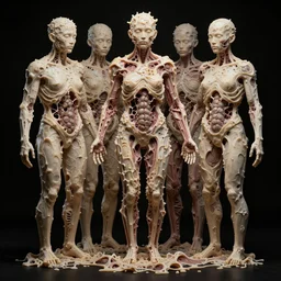 human bodies melted and fused to each other, creating a masterpiece