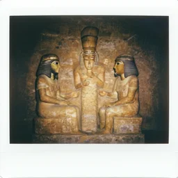 Polaroid picture of an encounter of the third kind between the Sumerians and an intergalactic species of unknown origin, 10000 B.C.