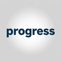 vector art for the word'progress'