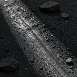 glitter coal dirt paper formation