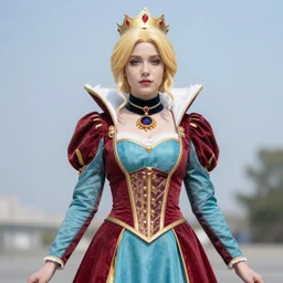 queen maeve from the boys cosplay!!!, anatomically correct!!, highly detailed, ultrarealistic, clear, sharp focus
