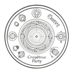 crop circle party invitation