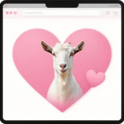 online dating website for goats with big pink hearts, html