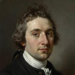a william logsdail portrait painting of the face of a person named professor bario vanupunk