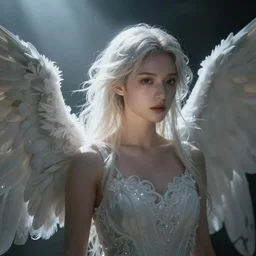 portrait of an angel by tsuyoshi nagano, illustration, cinematic lighting, hyperdetailed, 8 k, face enhance, elegant, fantasy, frostbite 3 engine, cryengine, dof, trending on artstation, digital art, crepuscular ray