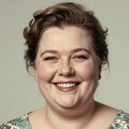 ( ( ( ( ( 1 9 5 0 s retro happy smiling fat middle aged woman face portrait. muted colors. ) ) ) ) ) by jean - baptiste monge!!!!!!!!!!!!!!!!!!!!!!!!!!!!!!