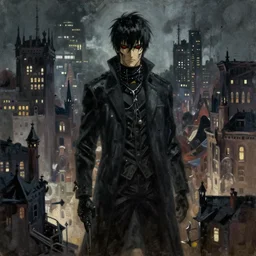 anime doom's day, gotham city, gloomy lighting, intricate, oil on canvas, greg rutkowski, trending on artstation