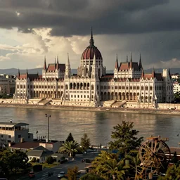 hyper realistic photography postapocalyptic budapest nyugati ter cinematic,