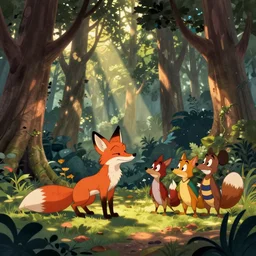fox in forest | don bluth, marc davis, carl barks, carlos gromo, disney cartoon