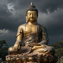 buddha in the style of mark ryden