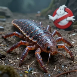 4 k film still of a tardigrade, very detailed, photorealistic, realism, unreal engine, h a tardigrade in ghostbusters 1 9 8 4