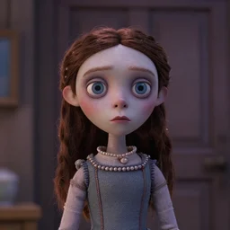A still of Jerma in the film Coraline, highly detailed, very detailed, extremely detailed, detailed, HD Quality, taken in the mid 2000s