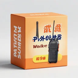 Walkie talkie advertisement, commercial, promotion box